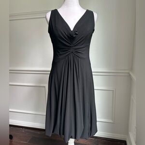 Joseph Ribkoff Elegant Black Midi Dress, Size 10